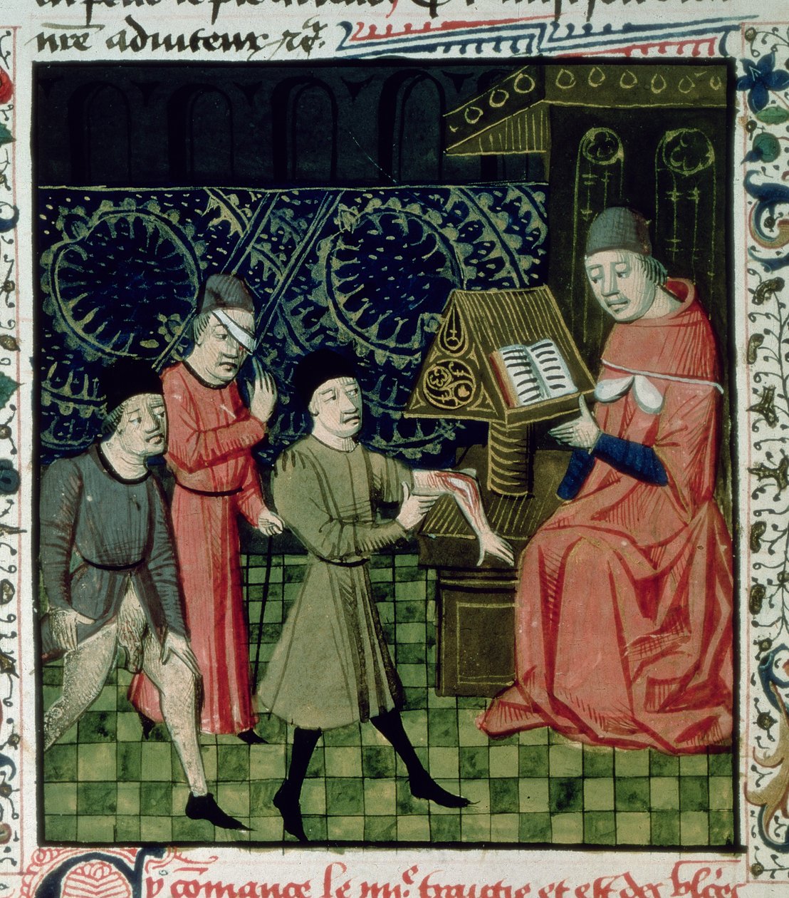 Fr 396 f.66 The Surgeon&39;s Clinic, por Guy de Chauliac de French School