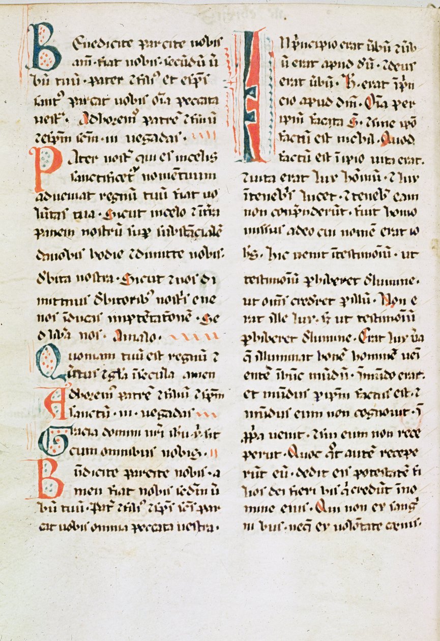 Fragmento de um manuscrito cátaro de French School