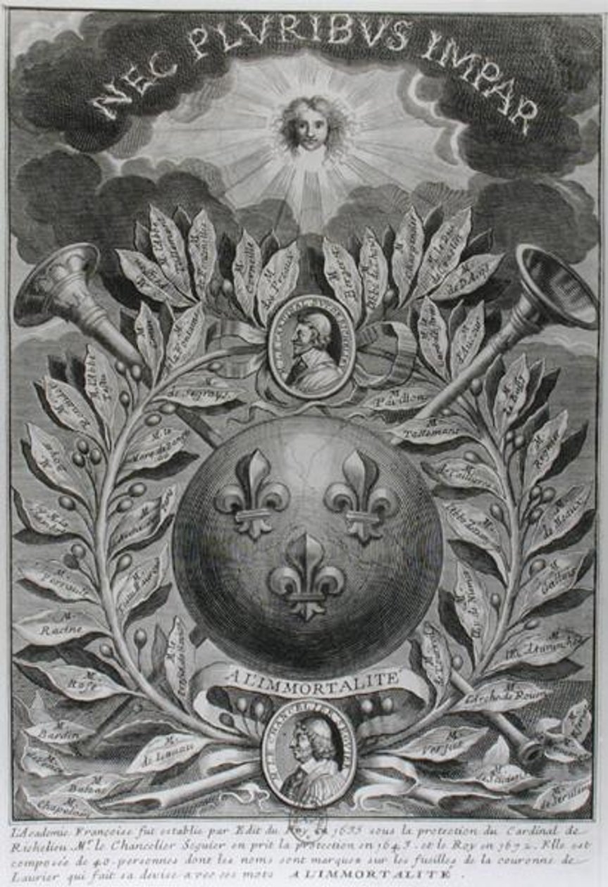 Frontispício para a lmmortalite de French School