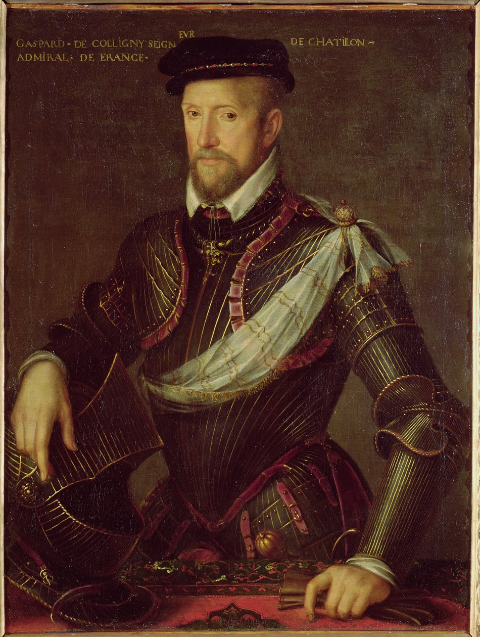 Gaspard II de Coligny (1519-72) Almirante da França de French School