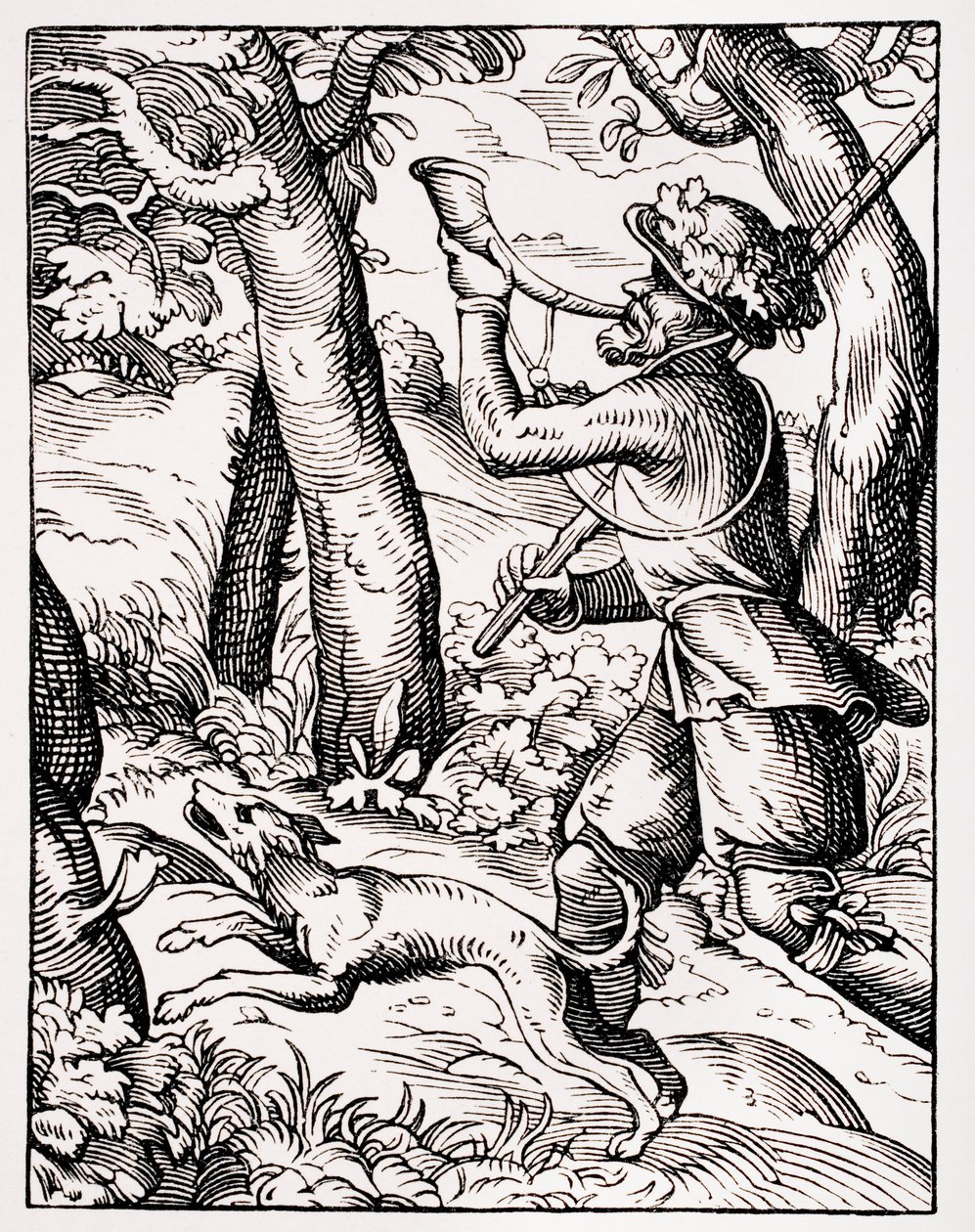 Esportista alemão, depois de uma gravura de Jost Amman (1539-91) de "Le Moyen Age et La Renaissance", de Paul Lacroix (1806-84), publicada em 1847 de French School