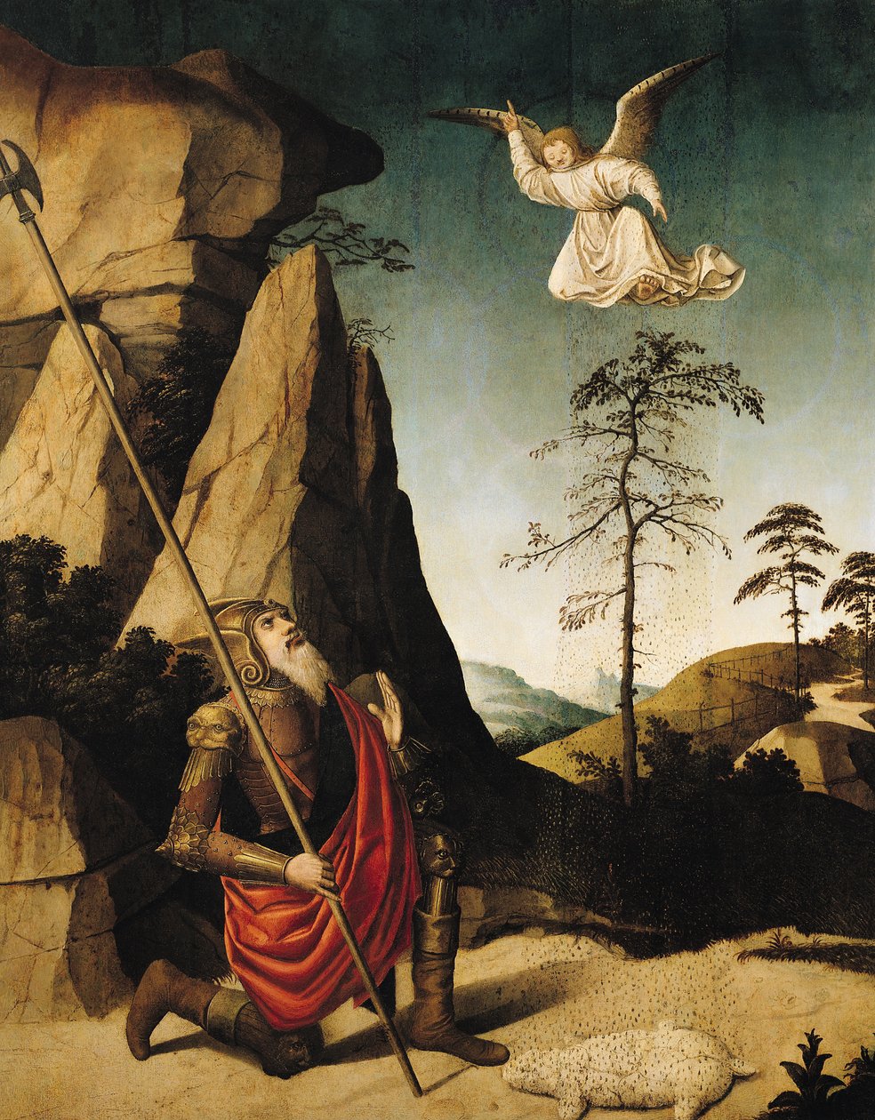 Gideon e o Velo, c.1490 de French School