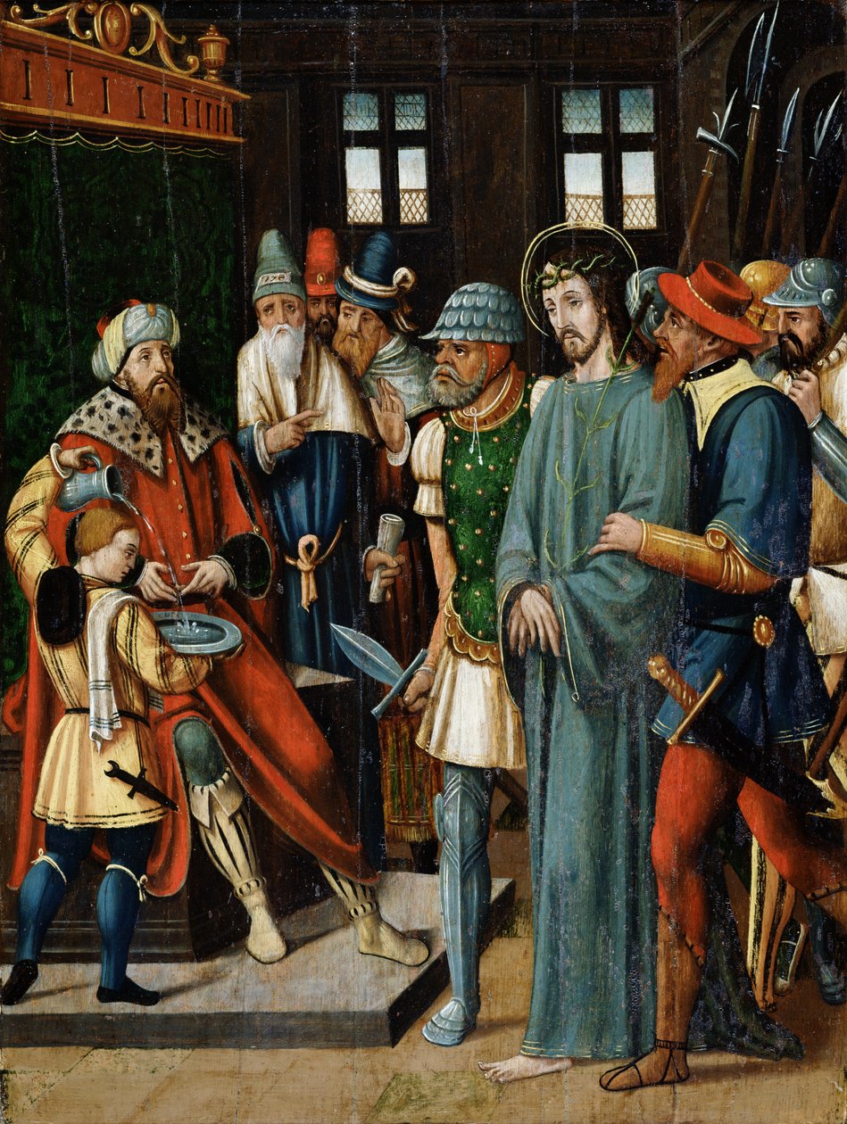 Jesus antes de Pilatos de French School
