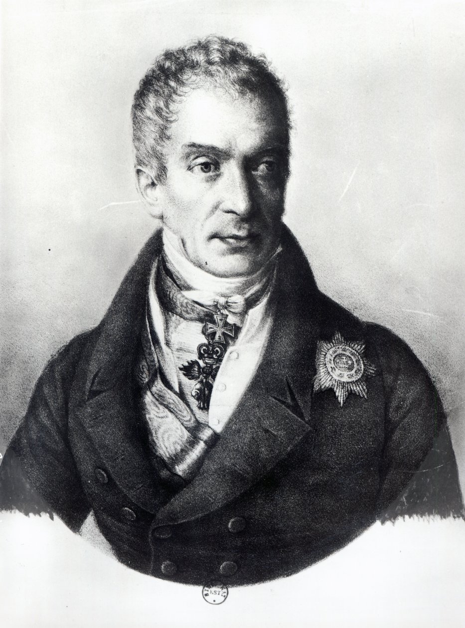 Klemens Wenzel Nepomuk Lothar (1773-1859) Príncipe de Metternich-Winneburg de French School