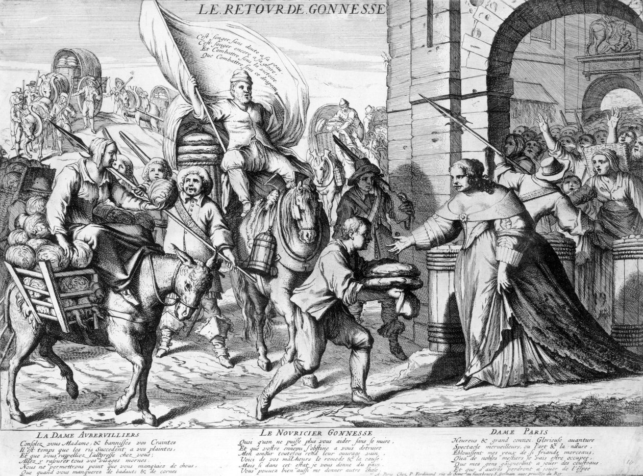 "O retorno de Gonnesse", abril de 1649 de French School