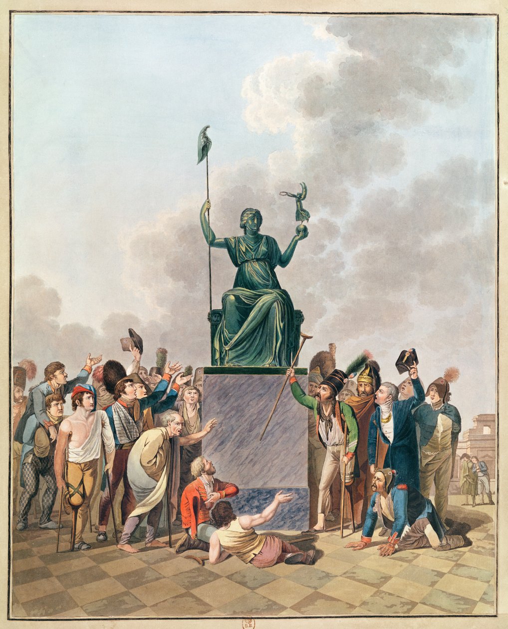 Liberdade, 10 de novembro de 1793 de French School