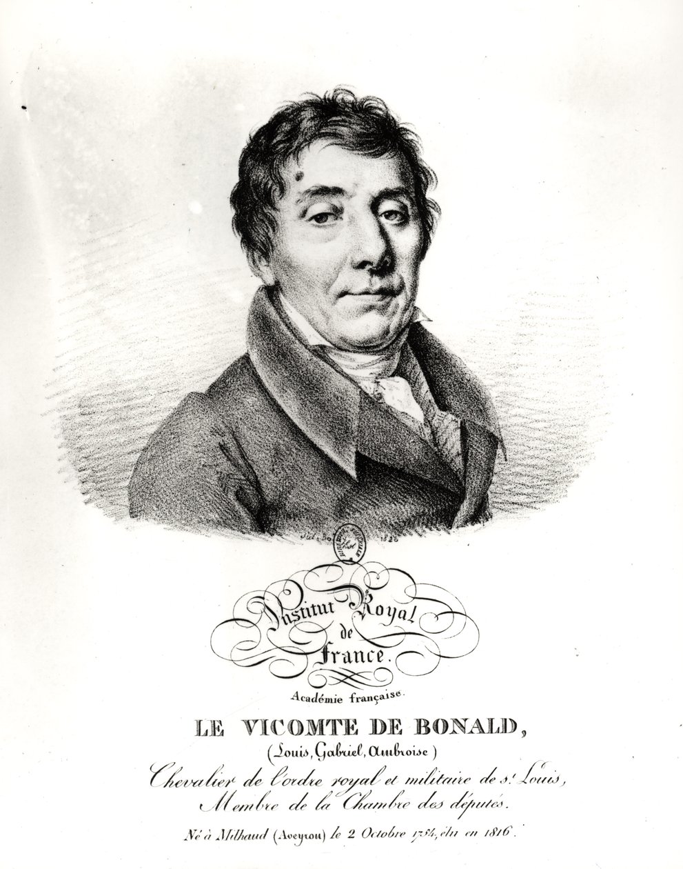 Louis, visconde de Blonald (1734-1840) 1820 de French School