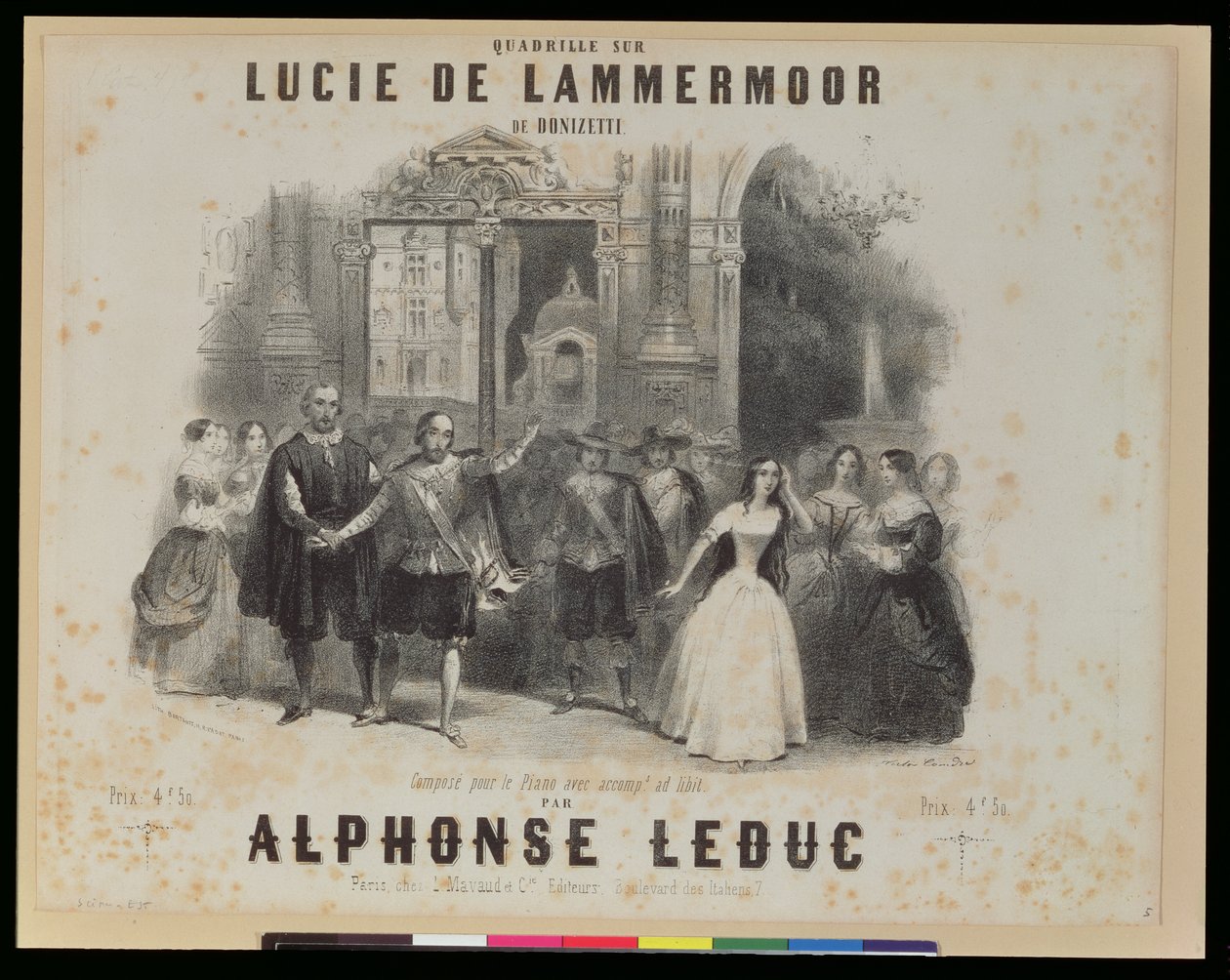 &39;Lucia de Lammermoor&39; de Gaetano Donizetti (1797-1848) de French School