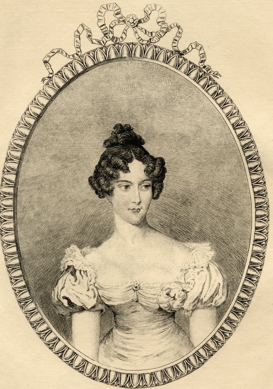 Marie-Caroline de Bourbon (1798-1870) Duquesa de Berry de French School