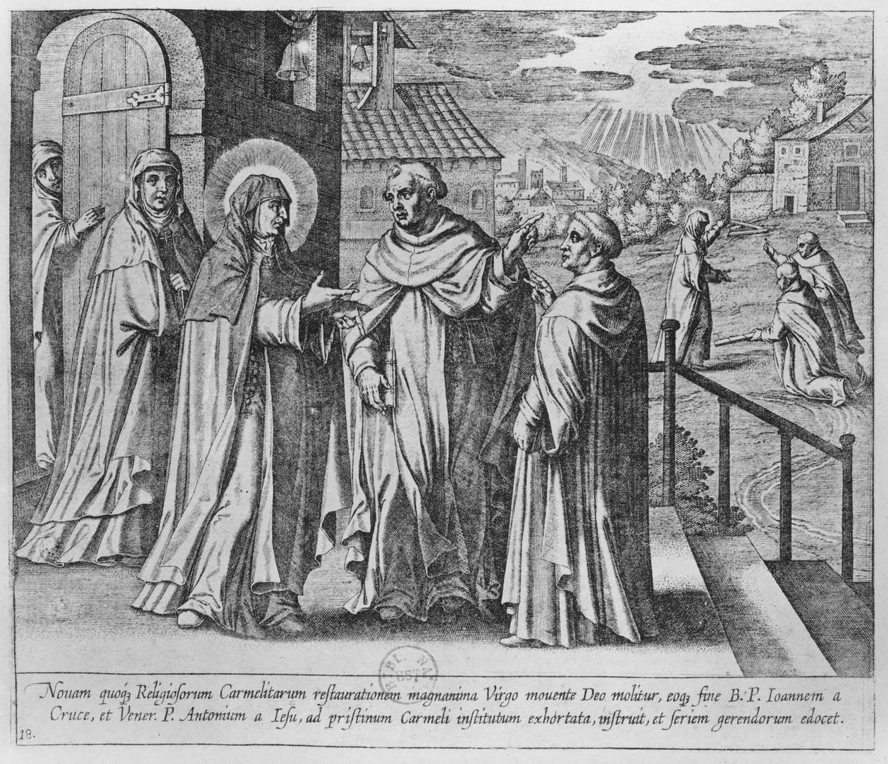 Encontro entre São João da Cruz e Santa Teresa de Ávila de French School