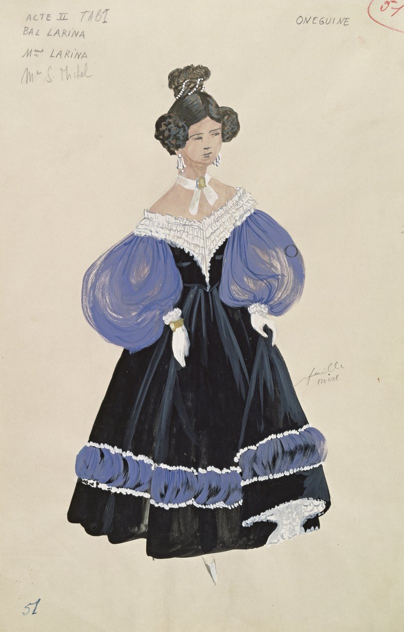 Mme. Larina, da ópera &39;Eugene Onegin&39; de Peter Ilich Tchaikovsky (1840-93) de French School