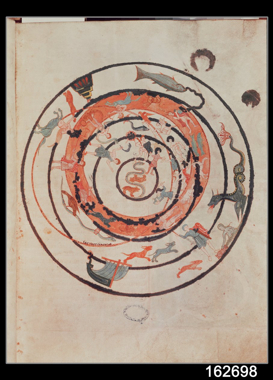 Ms 188 Fol.20 As constelações, ilustração de &39;Les Phenomenes&39; por Aratos (c.315-240) c.1000 de French School