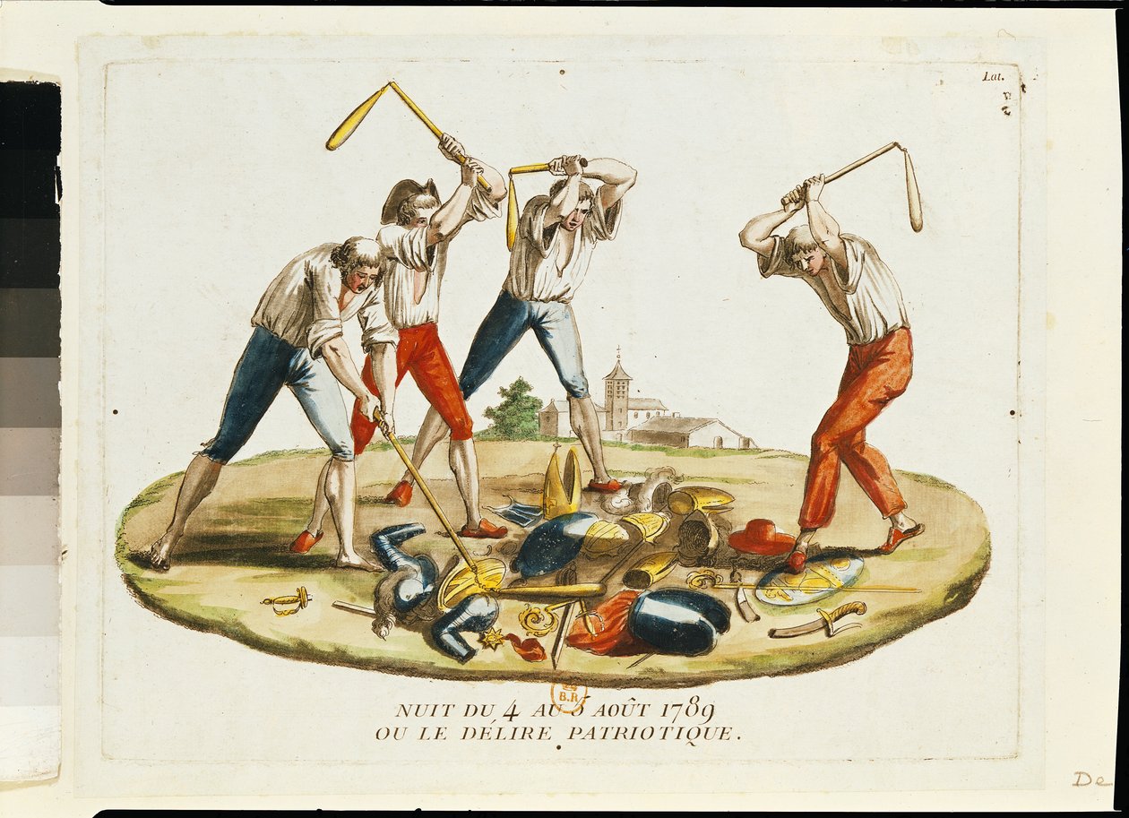 Noite de 4 de agosto de 1789 ou, o Delírio Patriótico de French School