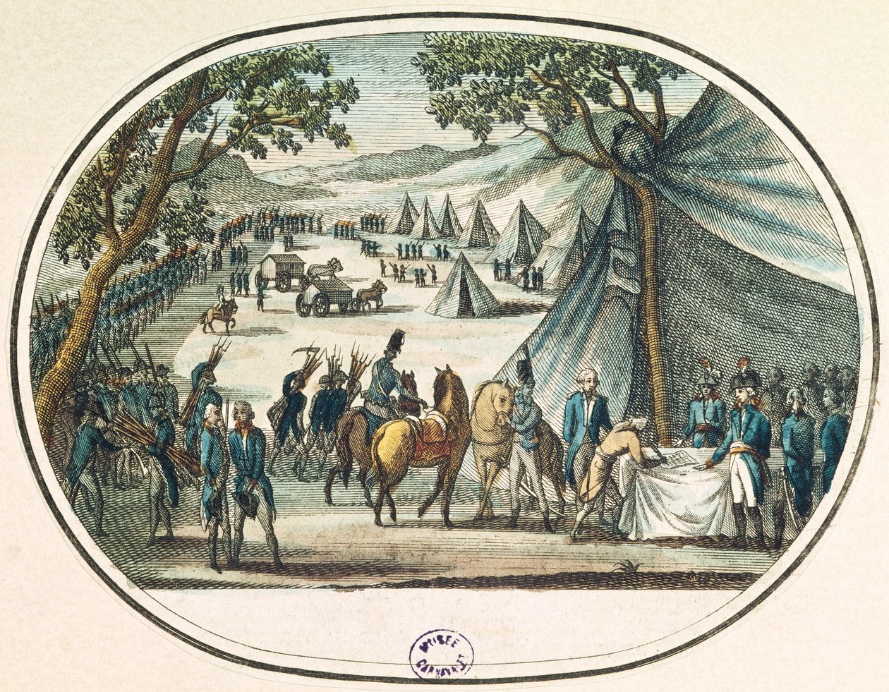 Pacificação da Vendéia pelo General Hoche (1768-97) 20 de abril de 1795 de French School