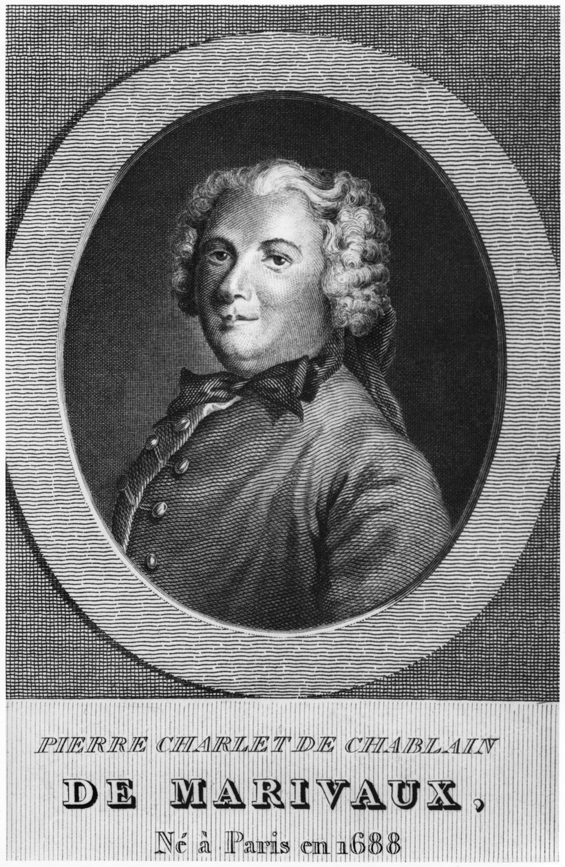 Pierre Carlet de Chamblain, conhecido como Marivaux (foto b) de French School
