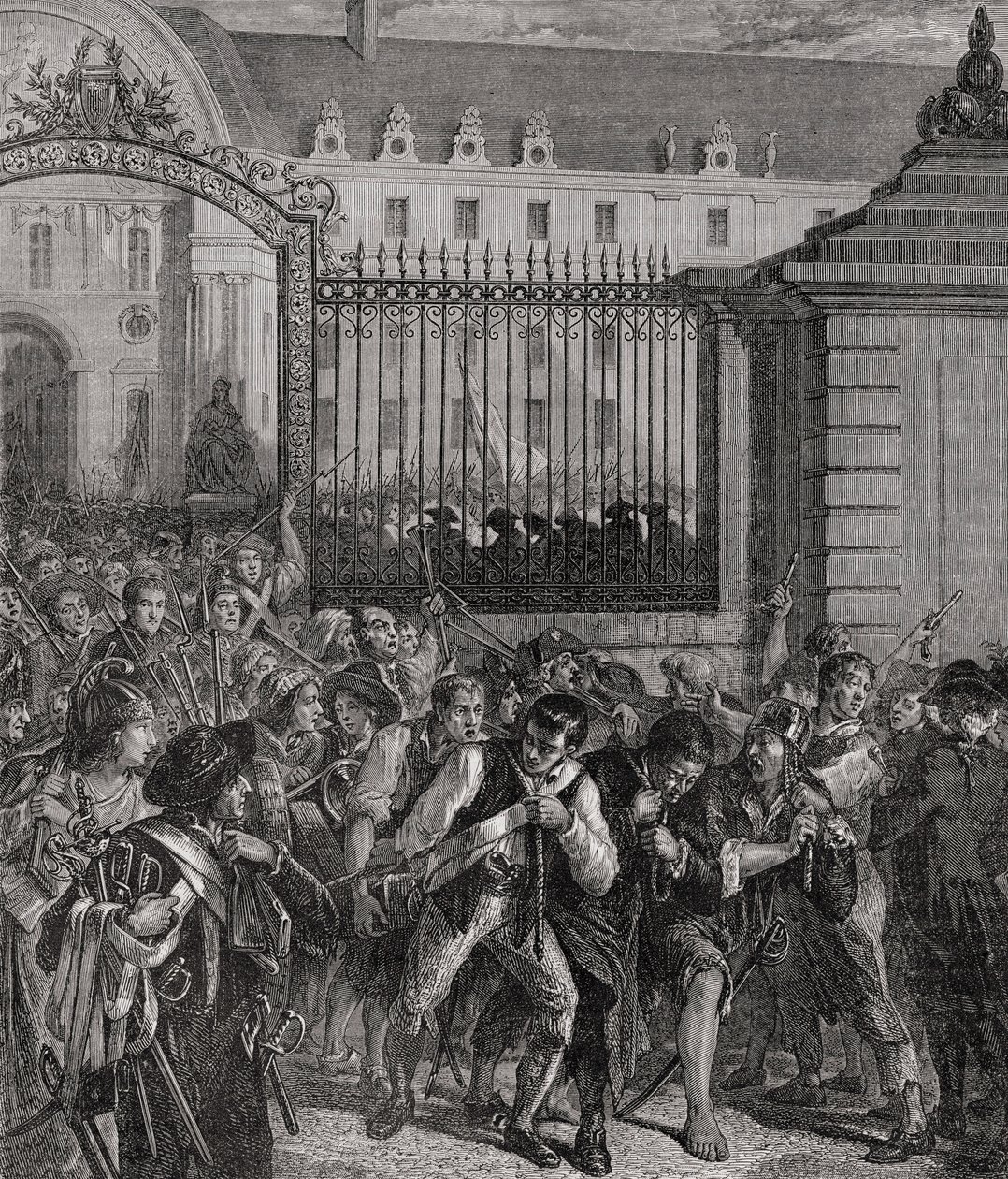 Pilhagem do Arsenal de Invalides, 14 de julho de 1789 de French School