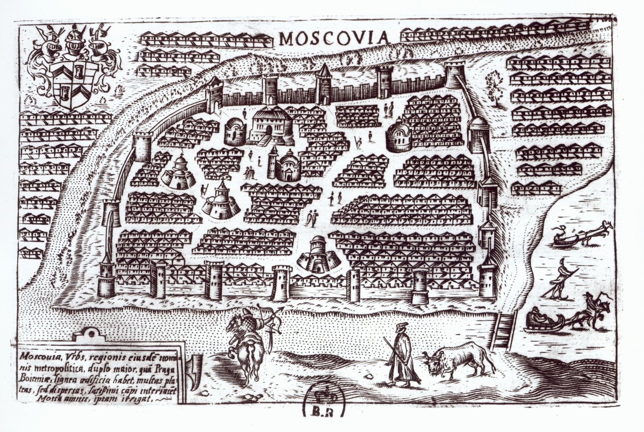 Plano de Moscou, 1628 de French School