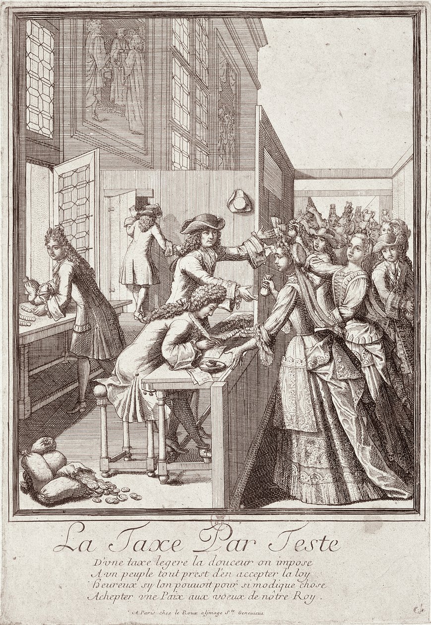 Poll Tax, 1709 de French School