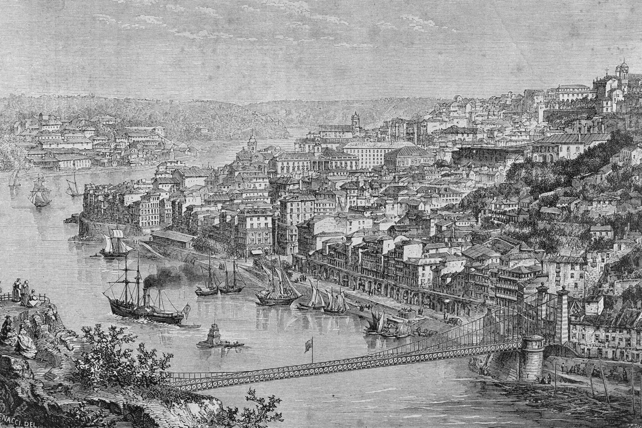 Porto na década de 1860 de French School