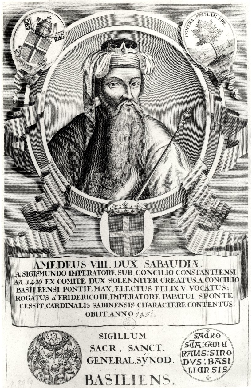 Retrato do Amedee VIII The Pacific (1383-1451) de French School