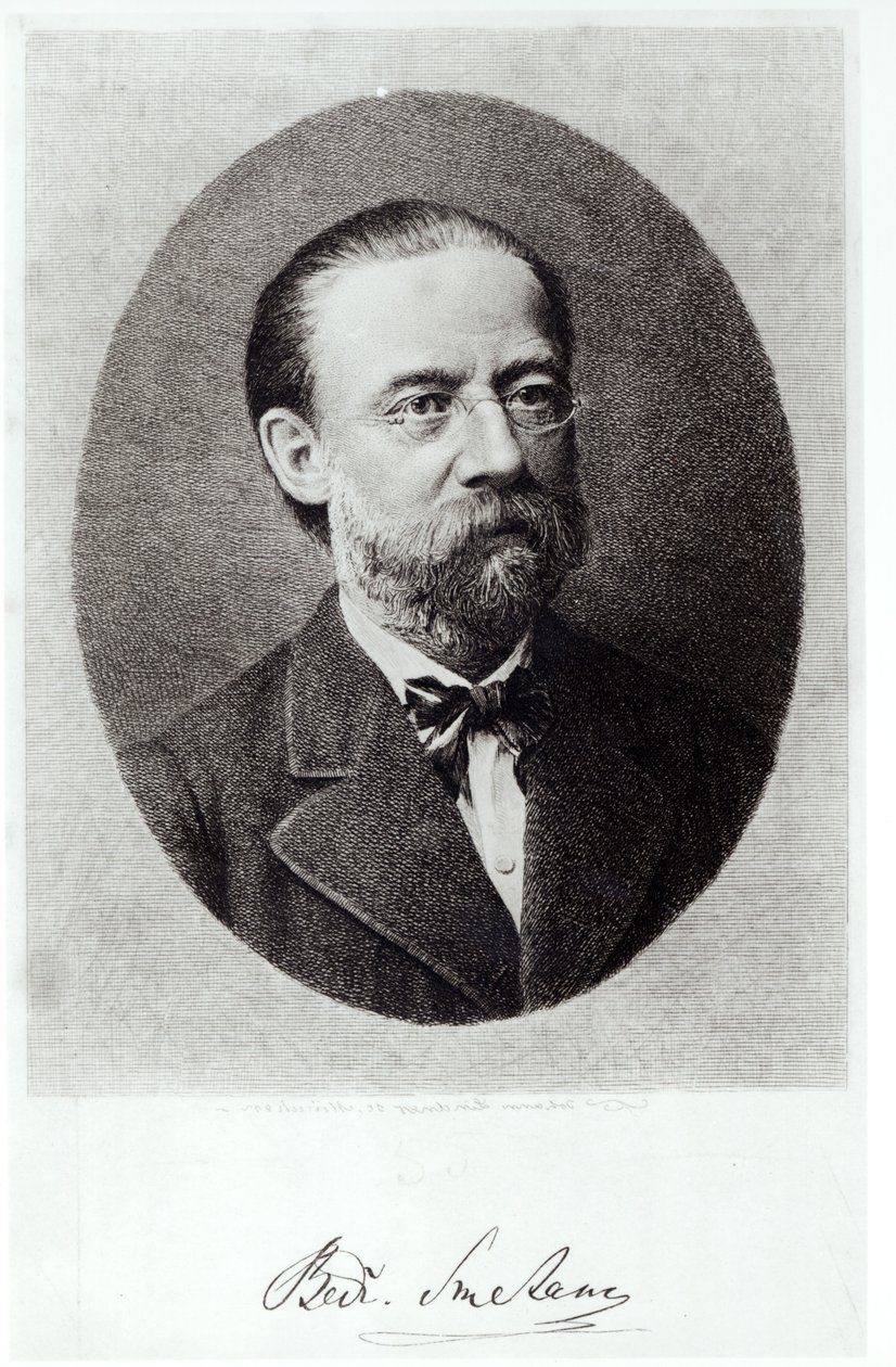 Retrato de Bedrich Smetana (1824-84) de French School