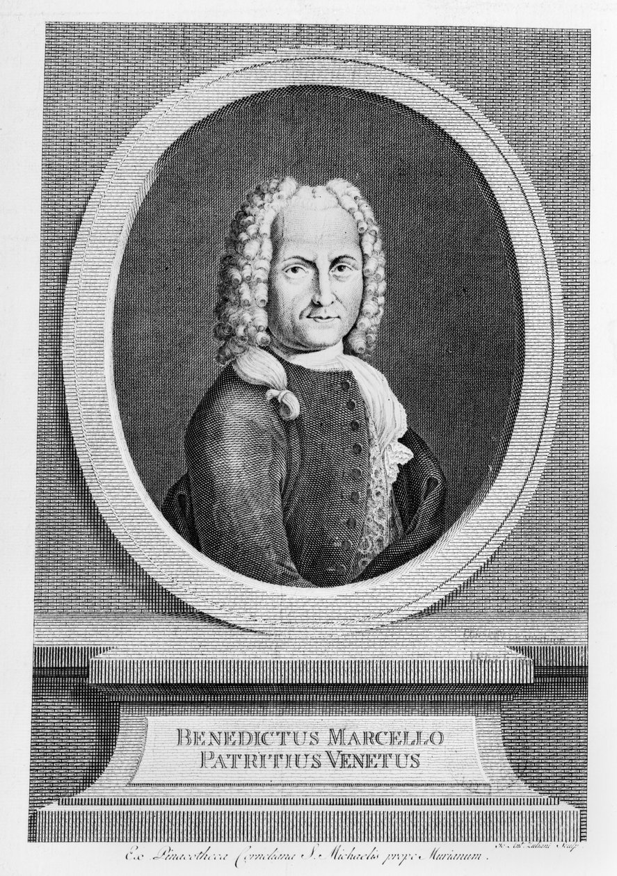 Retrato de Benedetto Marcello (1686-1739) de French School