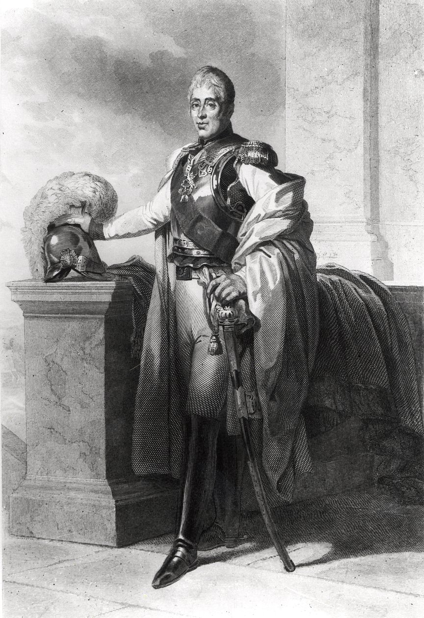 Retrato de Carlos X (1757-1836) Rei da França e Navarra (1824-1830) de French School