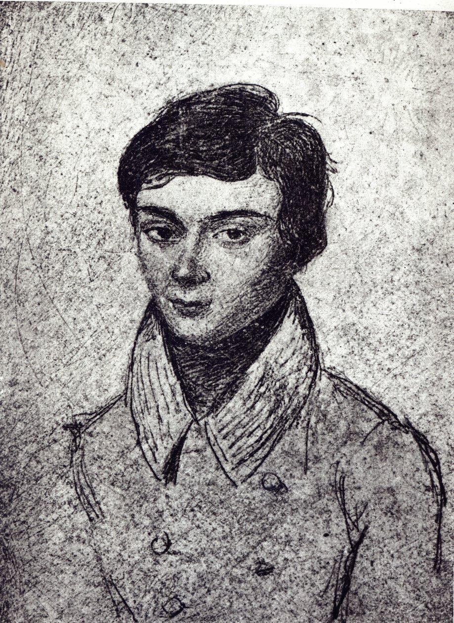 Portrait of Evariste Galois (1811-32) (Heliogravura) de French School