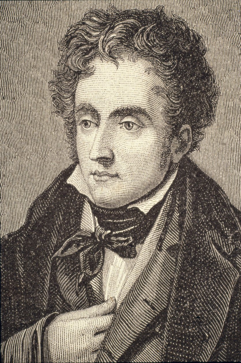 Retrato de Francois Auguste Rene, Visconde de Chateaubriand (1768-1848) de French School