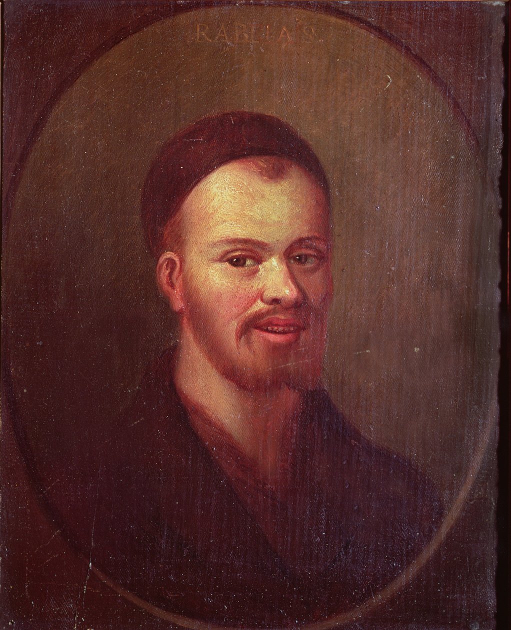 Retrato de François Rabelais (c.1494-c.1553), satírico francês de French School