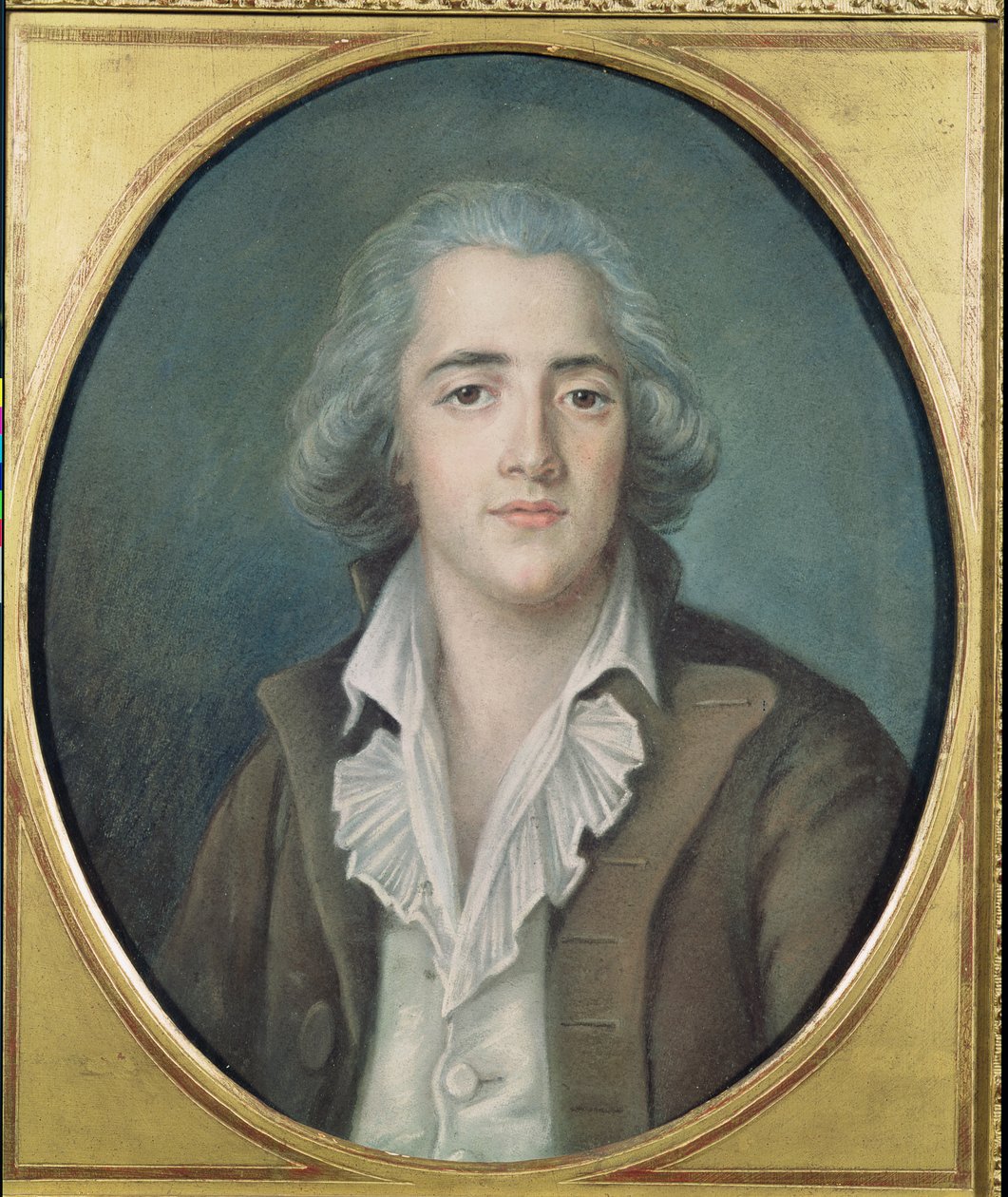 Retrato de François Rene (1768-1848) Visconde de Chateaubriand, c.1786 (pastel sobre papel) de French School