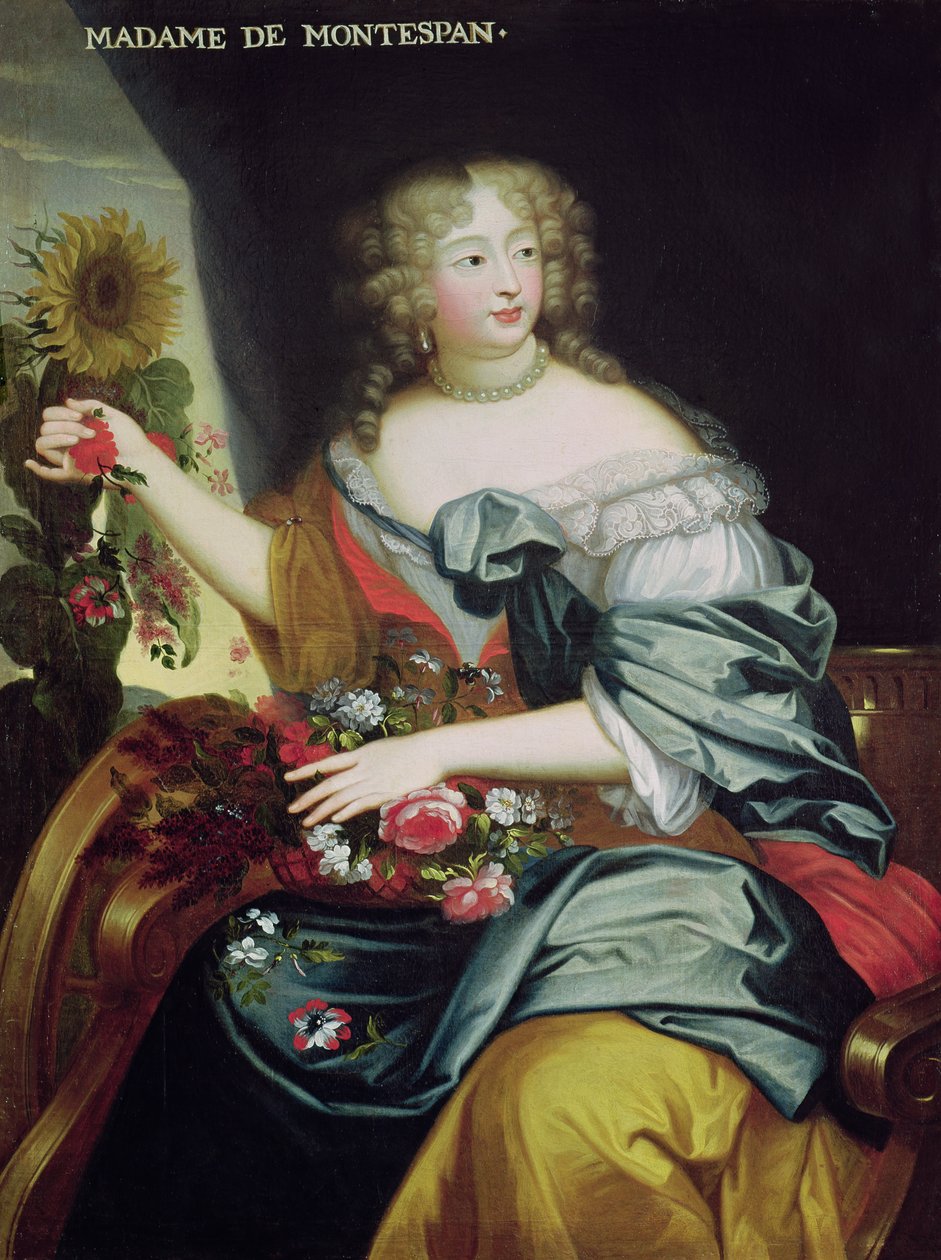 Retrato, de, Francoise-Athenian, Rochechouart, de, Mortemart, (1641-1707), marquise, de, Montespan de French School