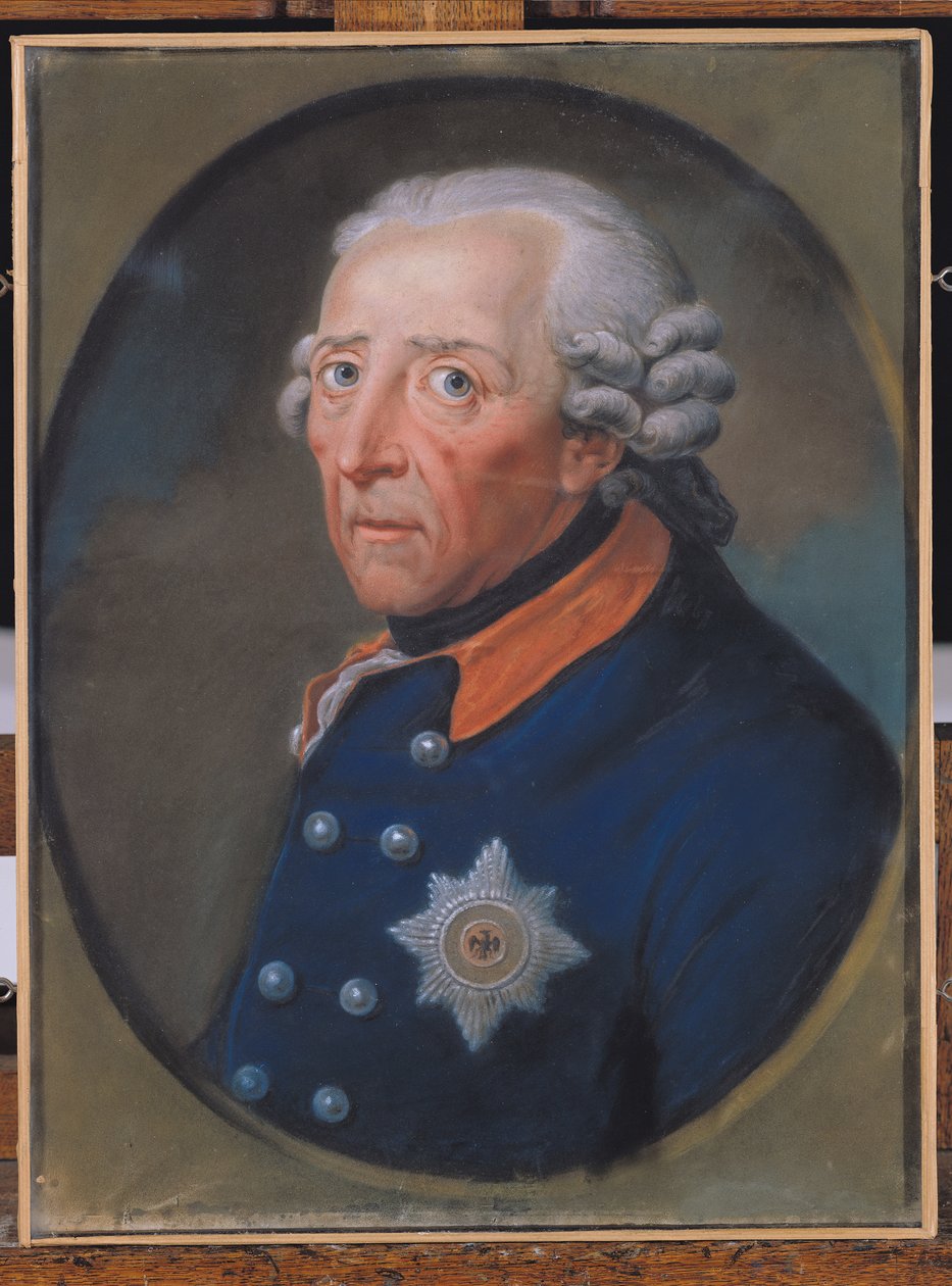 Retrato de Frederico II (1712-86), o Grande de French School