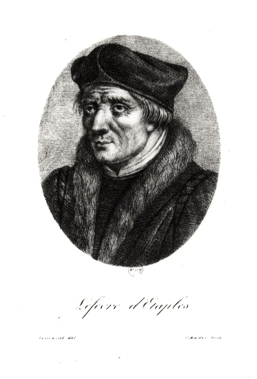 Retrato de Jacques Lefevre de Etaples (c.1450-1536) de French School