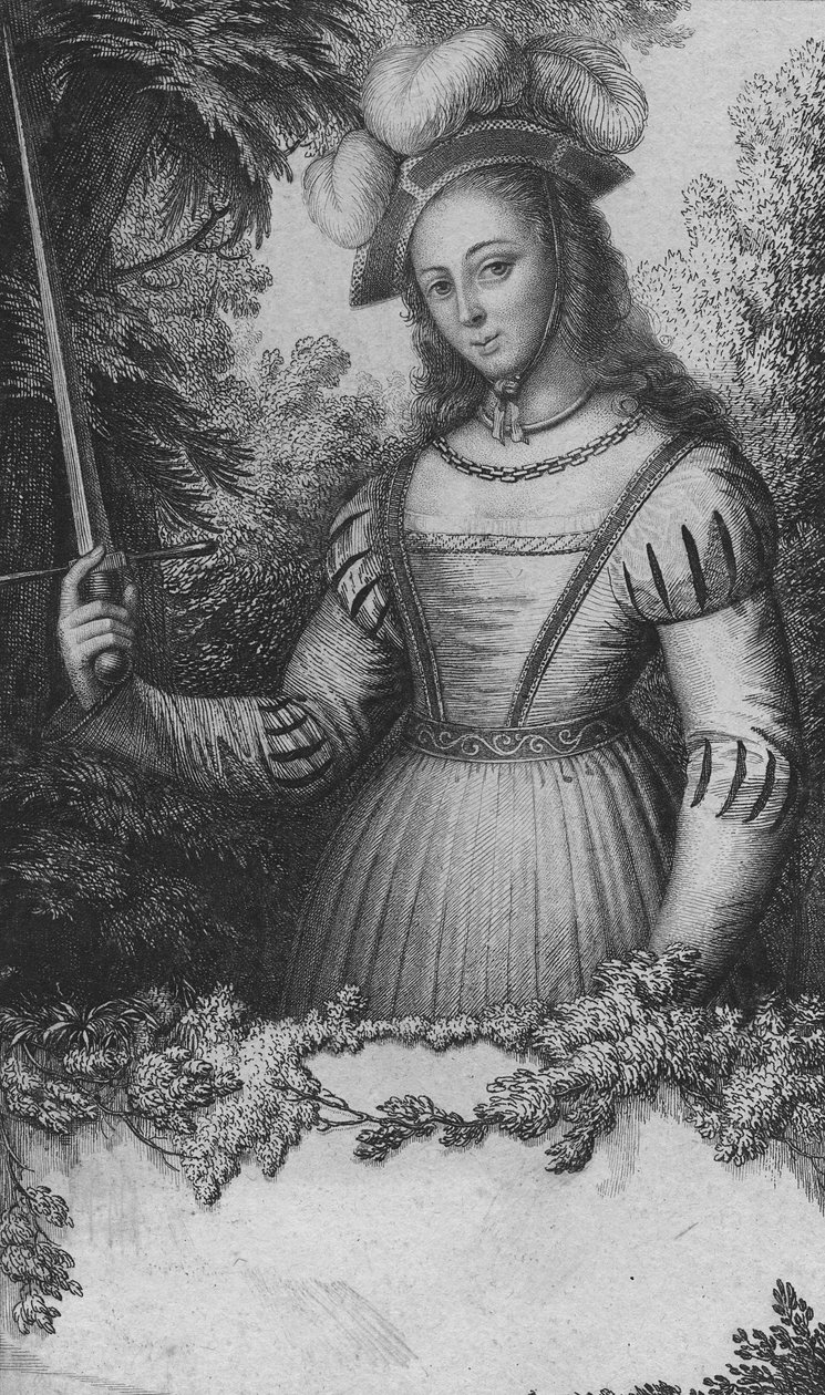 Retrato de Joana d&39;Arc (1412-31) de French School