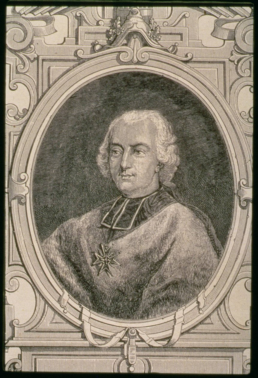 Retrato de Louis Rene Edouard, Príncipe de Rohan-Guemenee (1734-1803) de French School