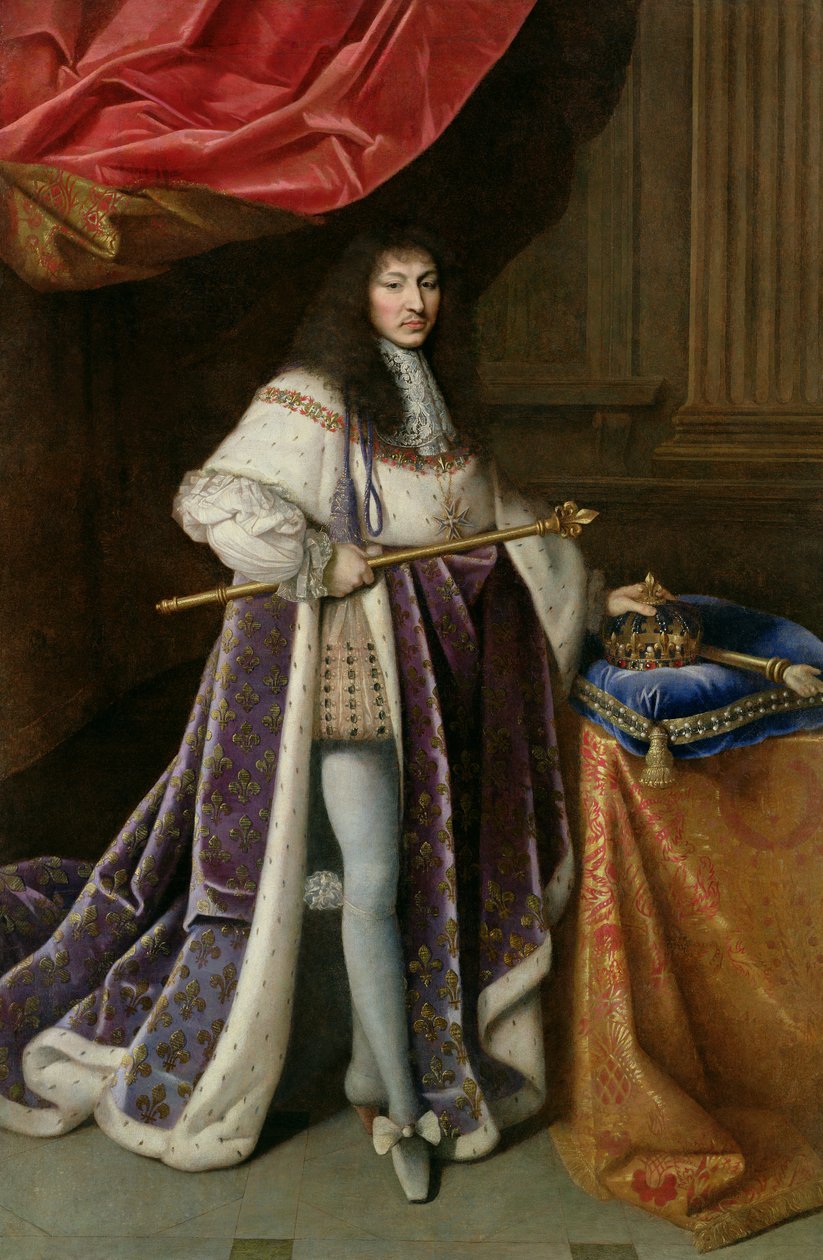 Retrato de Luís XIV (1638-1715) de French School