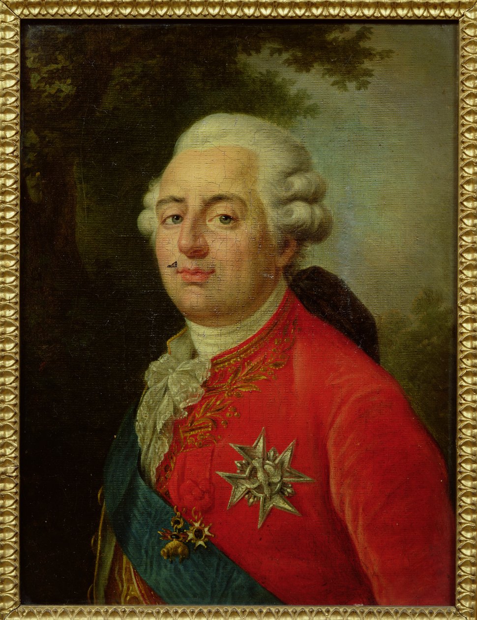 Retrato de Luís XVI (1754-93) Rei da França de French School