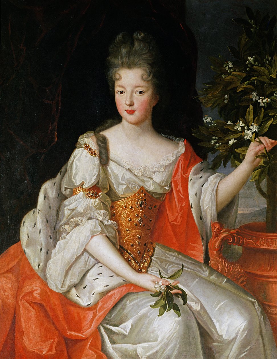 Retrato de Louise-Françoise de Bourbon (1673-1743) final do século XVII de French School