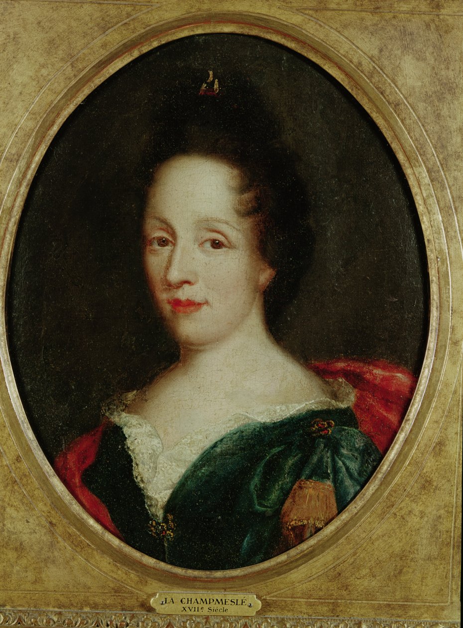 Retrato de Madame Champmesle (1642-98) de French School