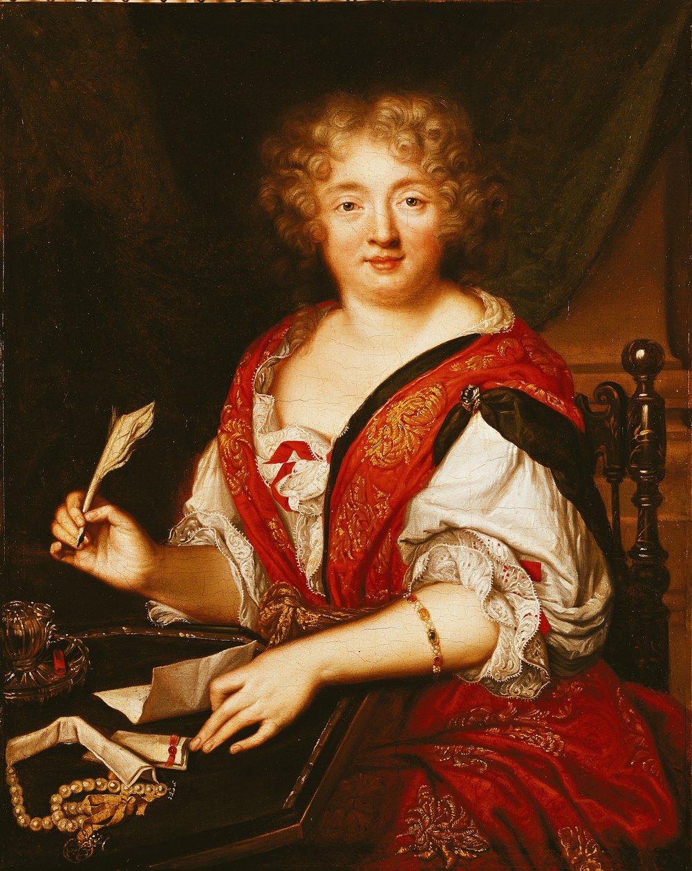 Retrato de Madame de Sevigne Escrita de French School