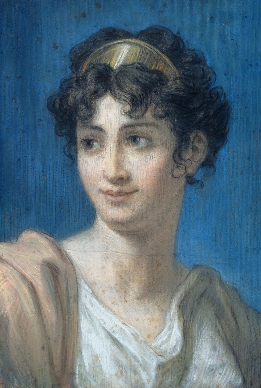 Retrato de Mademoiselle Georges (1787-1867) (pastel sobre papel) de French School