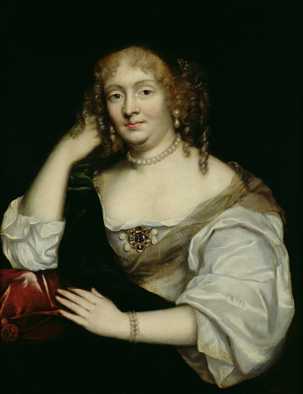 Retrato de Maria de Rabutin-Chantal (1626-1697) Marquesa de Sévigné, depois de 1670 de French School
