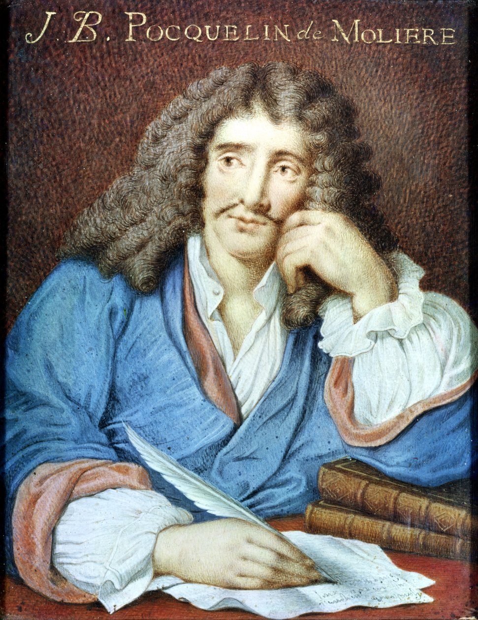 Retrato de Molière (1622-1673) de French School