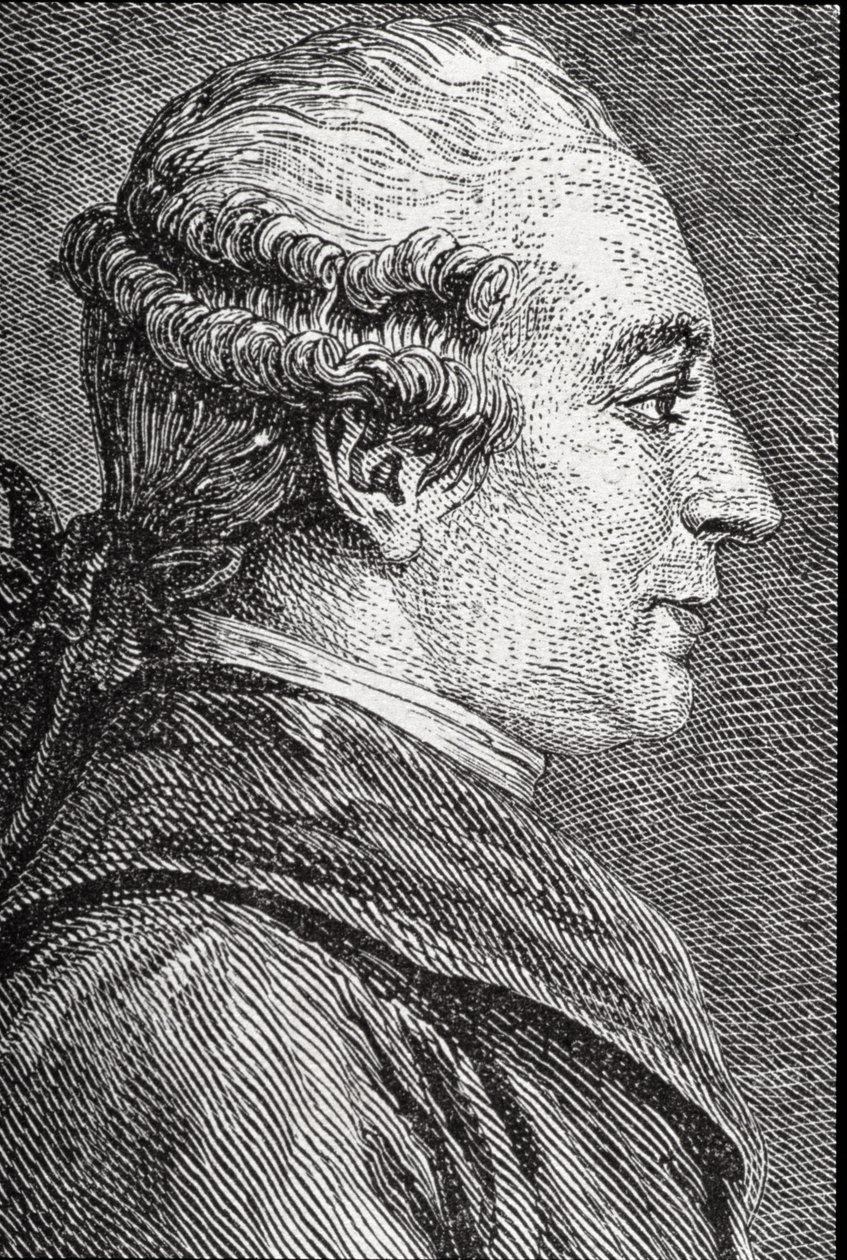 Retrato de Pierre Augustin Caron de Beaumarchais (1732-99) de French School