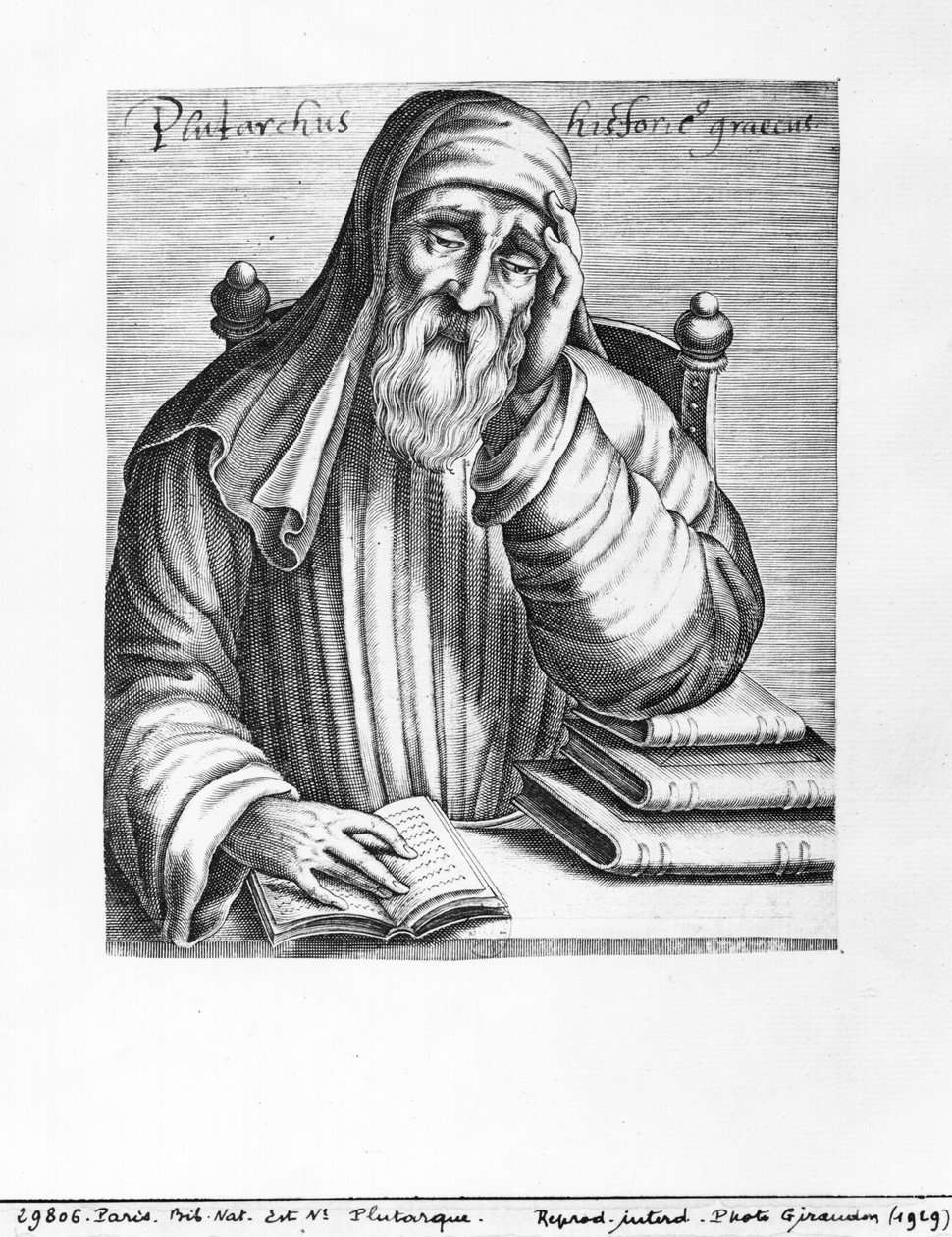 Retrato de Plutarco (c.46-c.120) de French School