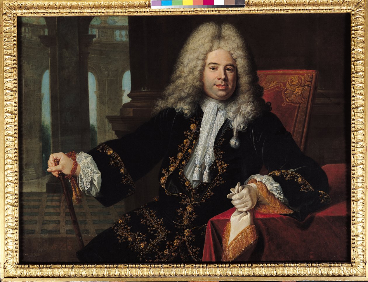 Retrato de um cavalheiro, c.1715-25 de French School