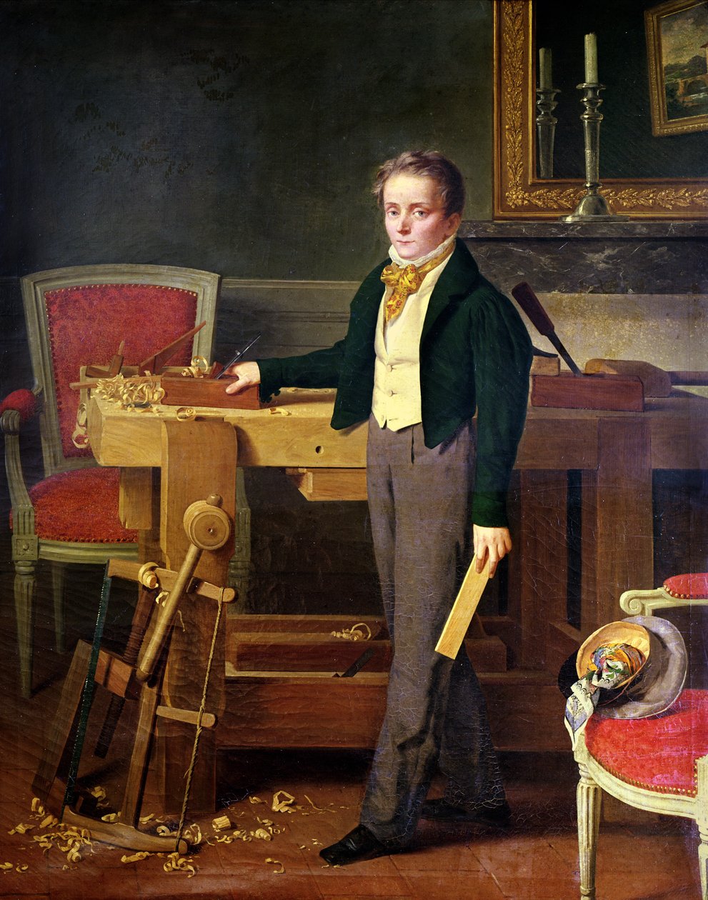 Presume-se que o retrato seja Alfred de La Chaussee de French School