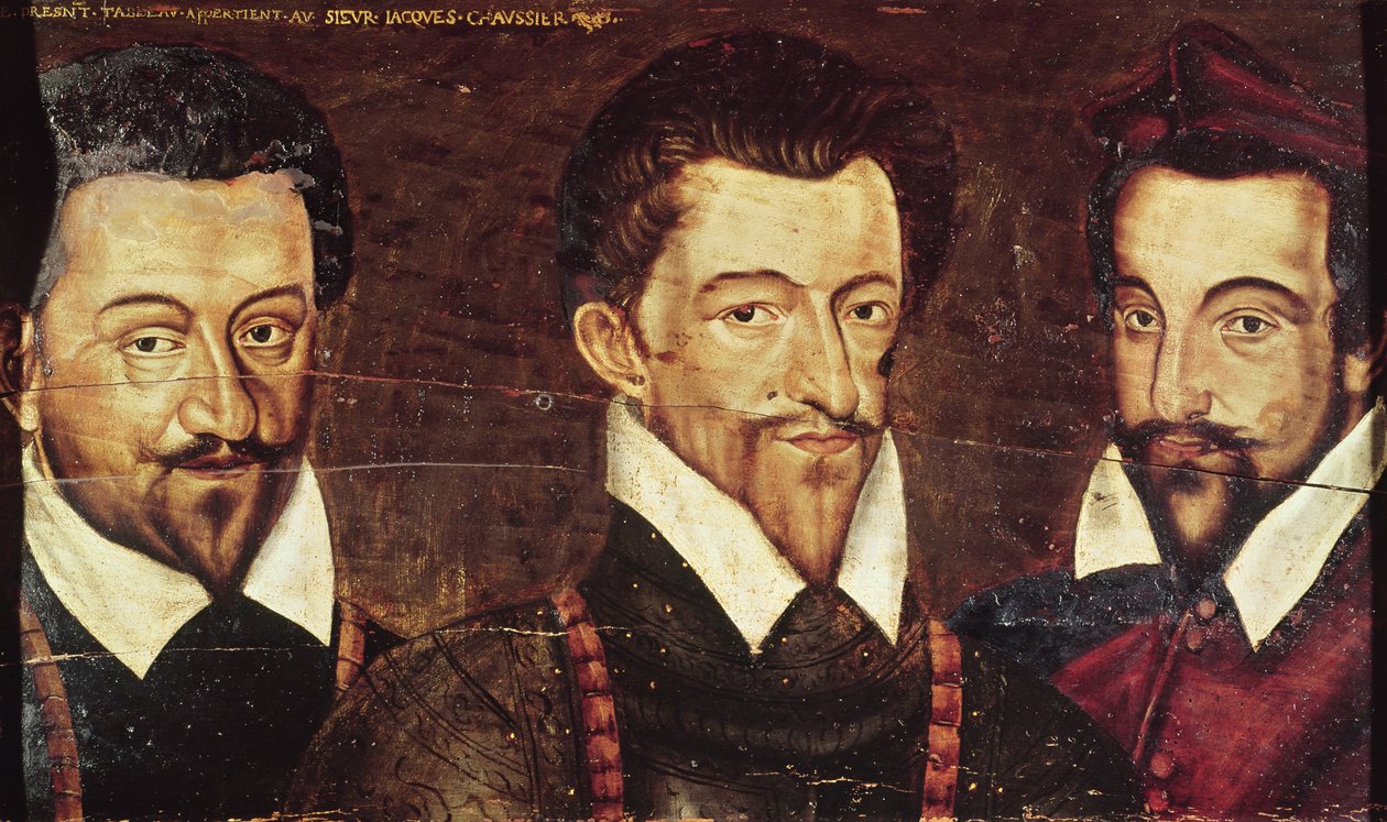 Retratos de Três Duques de Guise de French School