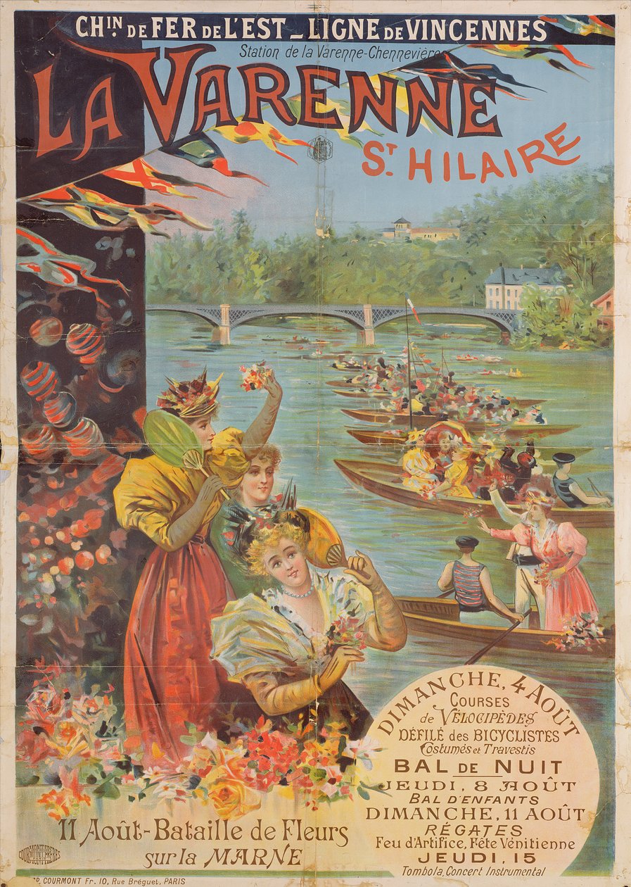 Cartaz publicitário da Ferrovia Oriental de French School